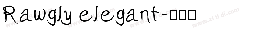 Rawgly elegant字体转换